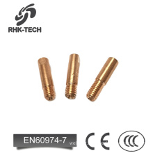 Standard High-Quality Good Price M8*30 E-Cu or CuCrZr Contact Tip CO2 Welding Torch Parts